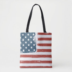 American Flag Grunge Background. Raster version. H Tasche