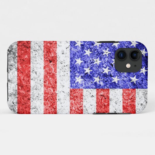 American Flag Grunge Case-Mate iPhone Hülle (Rückseite (Horizontal))