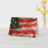 American Flag Grußkarte Karte (Gelbe Blume)