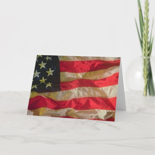 American Flag Grußkarte Karte (Vorderseite)