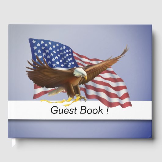 American Flag Guest Book Gästebuch (Vorderseite)