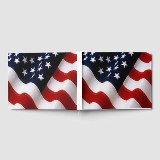 American Flag Guestbook Gästebuch (Voll)