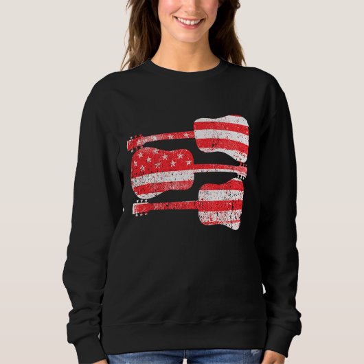 American Flag Guitars Sweatshirt (Vorderseite)