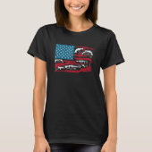 American Flag Guns Riffles Bullets US Flag Weapon T-Shirt (Vorderseite)