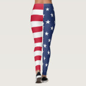 American Flag, Half und Half, US Flagge Leggings (Rückseite)