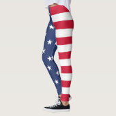 American Flag, Half und Half, US Flagge Leggings (Links)