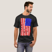 American Flag Ham Radio  90s Radio Connectivity T-Shirt (Vorne ganz)