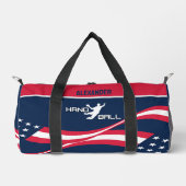 American Flag, Handball Player, Geburtstagsgeschen Duffle Bag (Vorderseite)