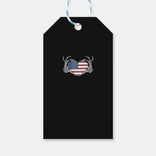 American Flag Heart Angepasst Geschenkanhänger (Vorderseite)