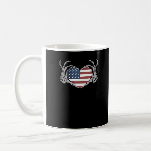 American Flag Heart Angepasst Kaffeetasse (Links)