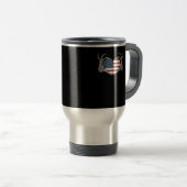 American Flag Heart Angepasst Reisebecher (VorderseiteRechts)