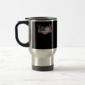 American Flag Heart Angepasst Reisebecher (Links)