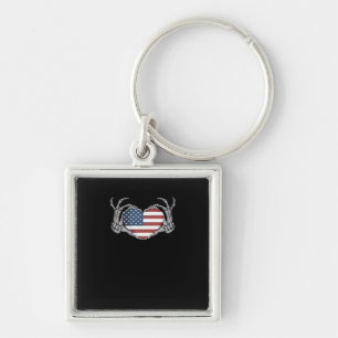 American Flag Heart Angepasst Schlüsselanhänger