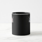 American Flag Heart Angepasst Tasse (Zentrum)