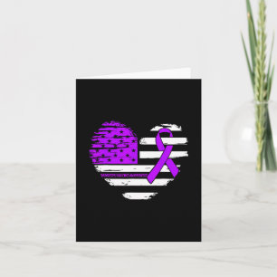 American Flag Heart Domestic Gewalt Awareness Ri Karte