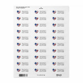 American Flag Heart Patriotic (Vorne)