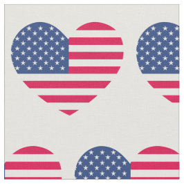 American Flag Heart Patriotic USA Banner Stoff
