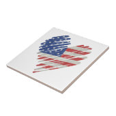 American Flag Heart Red White Blue Niedlich 4. Jul Fliese (Seite)