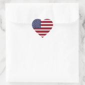 AMERICAN FLAG HEART Sticker (Tasche)