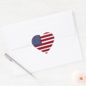 AMERICAN FLAG HEART Sticker (Umschlag)