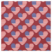 American Flag Herts Patriotic 4. Juli Stoff (Muster)