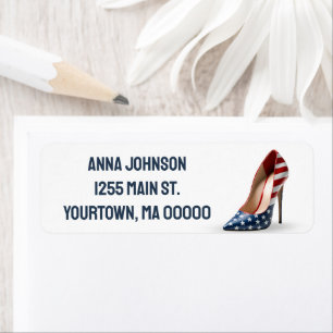 American Flag High Heel Shoe