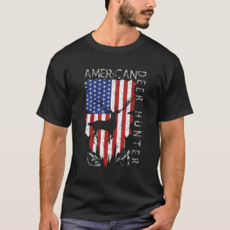 American Flag Hirsche Jäger Geschenke für Distanz T-Shirt