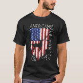American Flag Hirsche Jäger Geschenke für Distanz T-Shirt (Vorderseite)