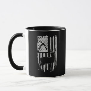 American Flag Hirschjagd Patriotischer Jäger Männe Tasse