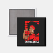 American Flag HIV Aids Brain Aneurysm Stroke Aware Magnet (Vorderseite/Rückseite)