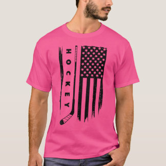 American Flag Hockey Appareckey Hockey T-Shirt
