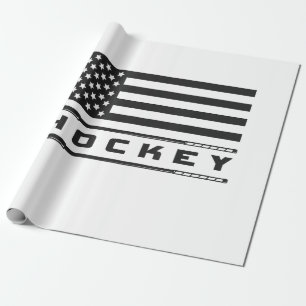 American Flag Hockey Apparel - Hockey Geschenkpapier