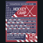 American Flag, Hockey Camp Advertising Flyer<br><div class="desc">American Flag,  Hockey Camp Werbe-Flyer von der Business Card Store.</div>