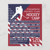 American Flag, Hockey Camp Advertising Flyer (Vorne)