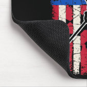 American Flag Hockey Mousepad (Ecke)