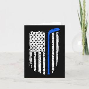 American Flag Hockey Patriotic Ice Hockey Player T Karte