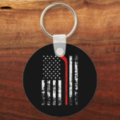 American Flag Hockey USA Patriotic Schlüsselanhänger (Vorderseite)