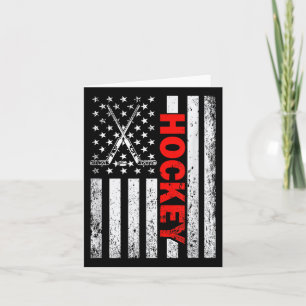 American Flag Hockey Usa Patriotic T - Shirt for W Karte