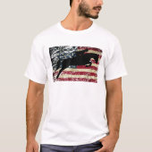 American Flag Horse Riding T Shirt Jumping T (Vorderseite)