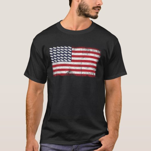 American Flag Hot Dog  National Mustard Day T-Shirt (Vorderseite)
