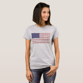 American Flag Hund T - Shirt (Vorne ganz)