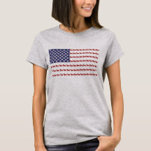 American Flag Hund T - Shirt