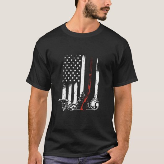 American Flag Hunter T-Shirt (Vorderseite)
