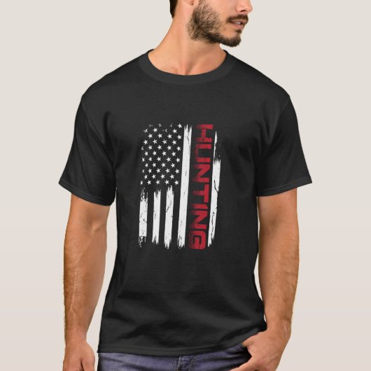 American Flag Hunting T-Shirt (Vorderseite)