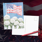 American Flag Hydrangeas Americana Postkarte