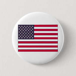 American Flag (Ihr Text) Button