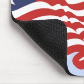 American Flag Illustration Red White Blue Sky Mousepad (Ecke)