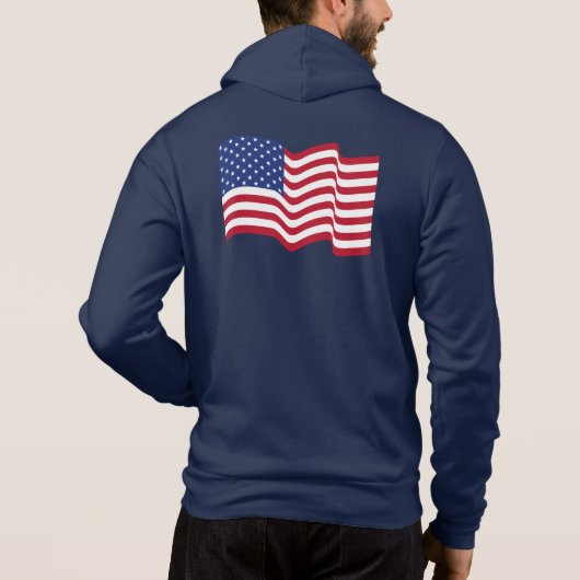 American Flag Jacket Hoodie (Rückseite)