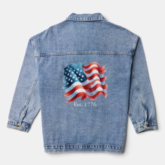 American Flag Jean Jacket Jeansjacke (Rückseite)