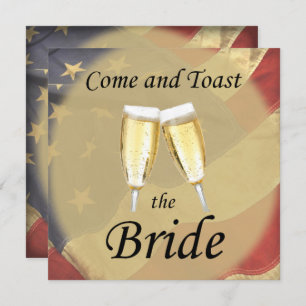 American Flag Junggeselinnen-Abschied Einladung